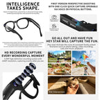 CY03 Smart AI Glasses with 8MP HD Camera, Video Recording WiFi Transmission, Al Smart Voice Assistant, Anti Blue Light Lens, Sunglasses