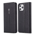 GEBEI PU+TPU Horizontal Flip Protective Case with Holder & Card Slots, For iPhone 12 / 12 Pro, For iPhone 12 Pro Max For iPhone 12 12 Pro Black