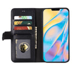 GEBEI Top-grain Leather Horizontal Flip Protective Case with Holder & Card Slots & Wallet & Photo Frame, For iPhone 12 / 12 Pro, For iPhone 12 Pro Max