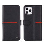 GEBEI Top-grain Leather Horizontal Flip Protective Case with Holder & Card Slots & Wallet & Photo Frame, For iPhone 12 / 12 Pro, For iPhone 12 Pro Max For iPhone 12 12 Pro Black