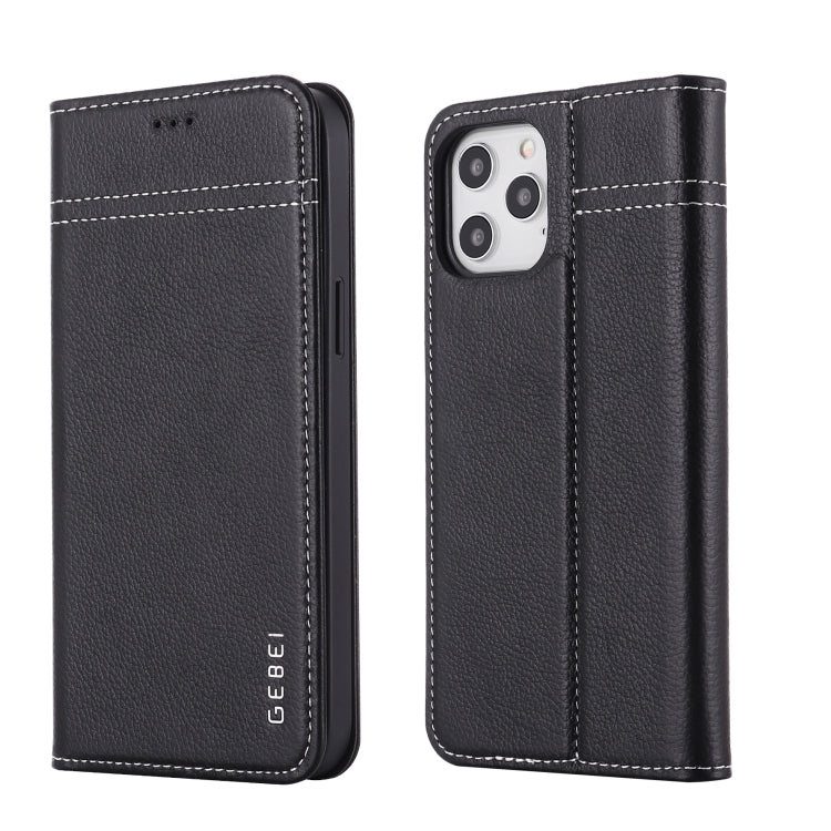 GEBEI Protective Case – Leather (iPhone 12) For iPhone 12 12 Pro Black