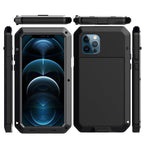 Shockproof Waterproof Silicone + Zinc Alloy Protective Case, For iPhone 12 / 12 Pro
