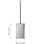 12 in 1 HDMI x2 + USB3.0 + USB2.0 + PD Charging + VGA + RJ45 + 3.5mm Jack + TF/SD x2 Type-C / USB-C HUB Docking Station – Aluminum Alloy, 4K