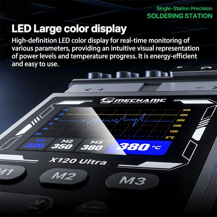 MECHANIC X120 Ultra Pen Style Intelligent Temperature Controlled Single Station Soldering Station