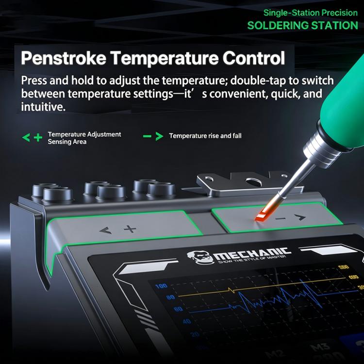 MECHANIC X120 Ultra Pen Style Intelligent Temperature Controlled Single Station Soldering Station