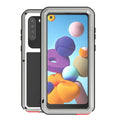 LOVE MEI Metal Shockproof Waterproof Dustproof Protective Case with Glass, For Samsung Galaxy A21 (US Version), For Samsung Galaxy A51 5G, For Samsung Galaxy A71 5G, For Samsung Galaxy S20 FE For Samsung Galaxy A21 (US Version) Silver