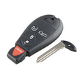 Car Key Shell Remote Control Case for Dodge / Chrysler / Jeep 5-button, For Dodge / Chrysler / Jeep For Dodge Chrysler Jeep