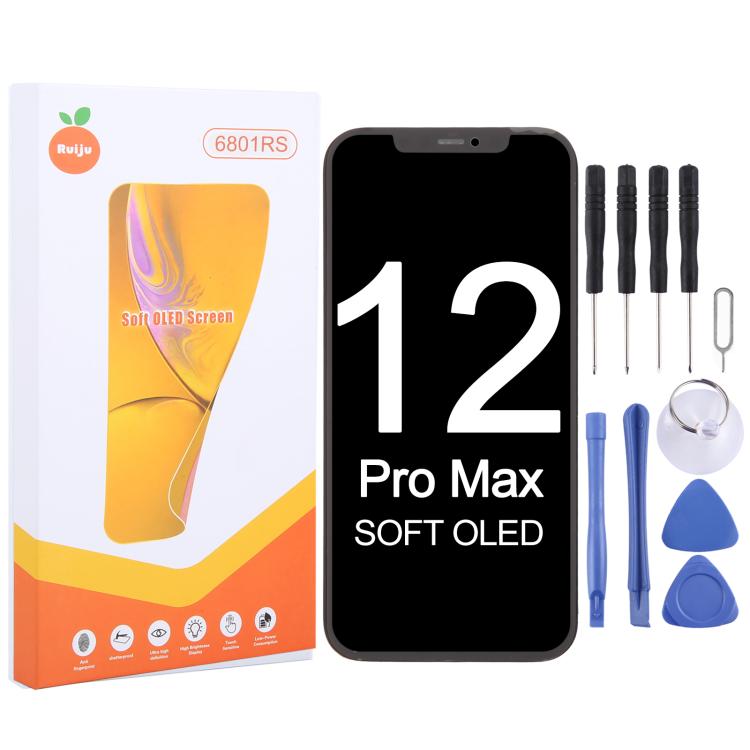 RJ Soft OLED Screen – Durable Build, Easy to Use, For iPhone 17 Pro Max, For iPhone 17 Pro, For iPhone 17, For iPhone 16 Pro Max, For iPhone 16 Pro, For iPhone 16 Plus, For iPhone 16, For iPhone 15 Pro Max, For iPhone 15 Pro, For iPhone 15 Plus