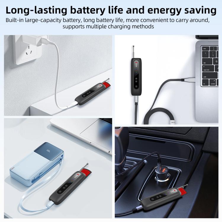 T07 Multifunctional Detector IR Scanner GPS WiFi Signal Anti-Spy Bug Finder for Hotel Travel, T07 – Magnetic, Bluetooth
