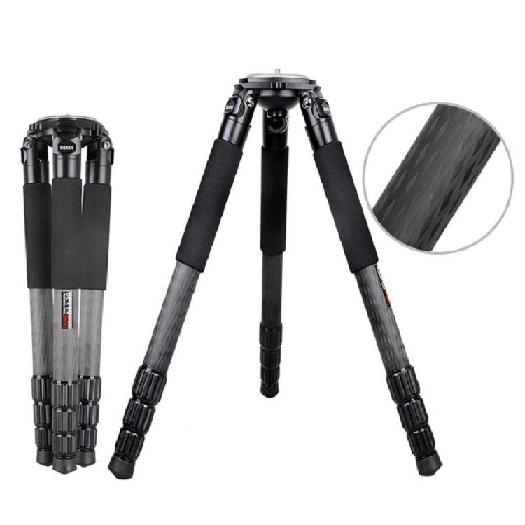 BEXIN ST424C Rugged Camcorder Photographic Carbon Fiber Big Tripod, Max Tube: 40mm, ST424C ST424C