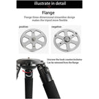 BEXIN ST424C Rugged Camcorder Photographic Carbon Fiber Big Tripod, Max Tube: 40mm, ST424C