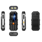 W2022 Rugged Phone, 1.77 inch, SC6531DA, Network: 2G, Dual SIM, BT, Torch – Durable Build, Easy to Use