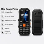 W2022 Rugged Phone, 1.77 inch, SC6531DA, Network: 2G, Dual SIM, BT, Torch – Durable Build, Easy to Use