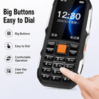 W2022 Rugged Phone, 1.77 inch, SC6531DA, Network: 2G, Dual SIM, BT, Torch – Durable Build, Easy to Use