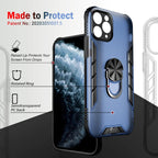 Magnetic Frosted PC + Matte TPU Shockproof Case with Ring Holder, For iPhone 11 Pro, For iPhone 11, For iPhone 11 Pro Max, For iPhone XS / X