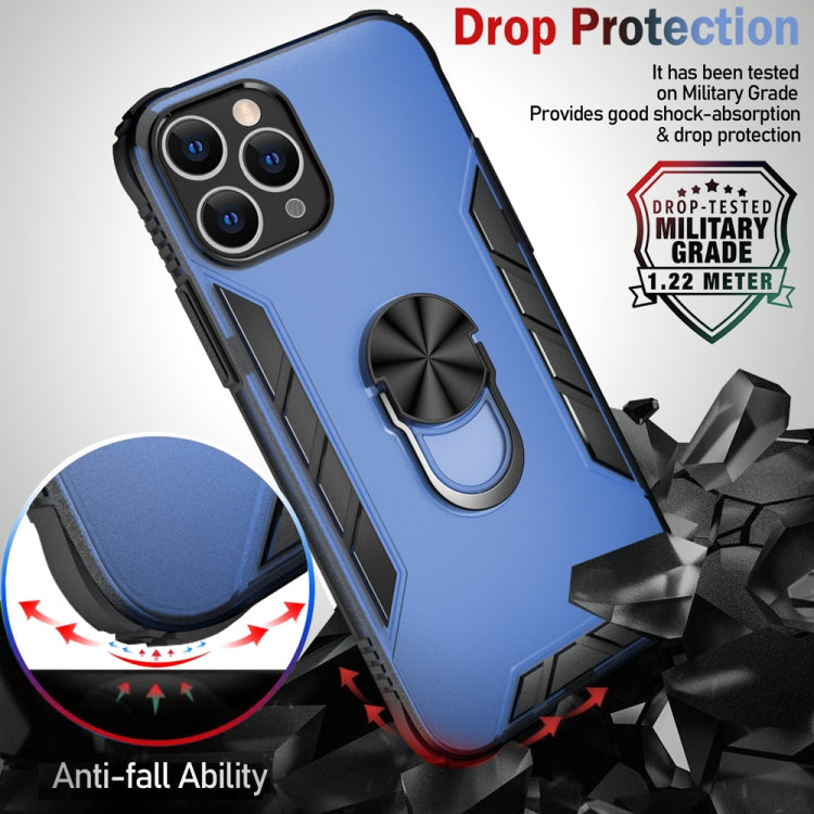 Magnetic Frosted PC + Matte TPU Shockproof Case with Ring Holder, For iPhone 11 Pro, For iPhone 11, For iPhone 11 Pro Max, For iPhone XS / X