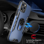 Magnetic Frosted PC + Matte TPU Shockproof Case with Ring Holder, For iPhone 11 Pro, For iPhone 11, For iPhone 11 Pro Max, For iPhone XS / X