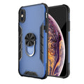 Magnetic Frosted PC + Matte TPU Shockproof Case with Ring Holder, For iPhone XS Max, For Samsung Galaxy Note20, For Samsung Galaxy Note20 Ultra For iPhone XS Max Classic Blue
