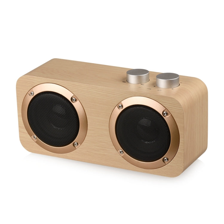 Q7 Subwoofer Wooden Bluetooth Speaker, Support TF Card & U Disk & 3.5mm AUX, Q7 – Bluetooth, Non-slip Q7 Yellow Wood