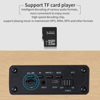 W8C Bluetooth Speaker – Wooden Clock Subwoofer Bluetooth Speaker, Support TF Card & U Disk &...