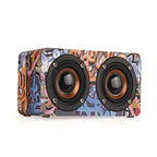 M5 Subwoofer Wooden Bluetooth 4.2 Speaker, Support TF Card & 3.5mm AUX & FM – Bluetooth