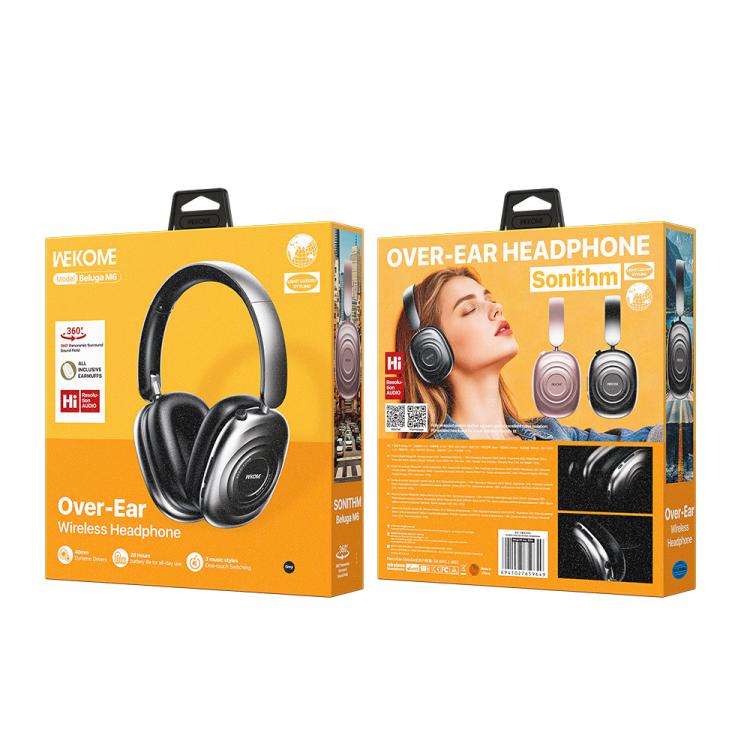 WK Beluga M6 Sonithm Over-Ear Wireless Headphones – Magnetic
