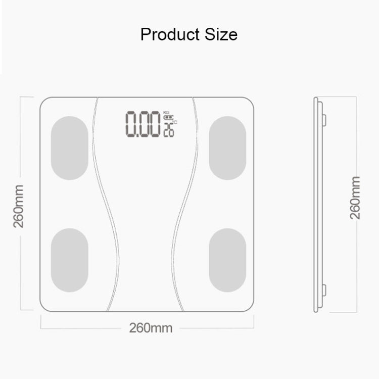 Household Smart Body Fat Electronic Weighing Scale, Battery Version, Battery Version