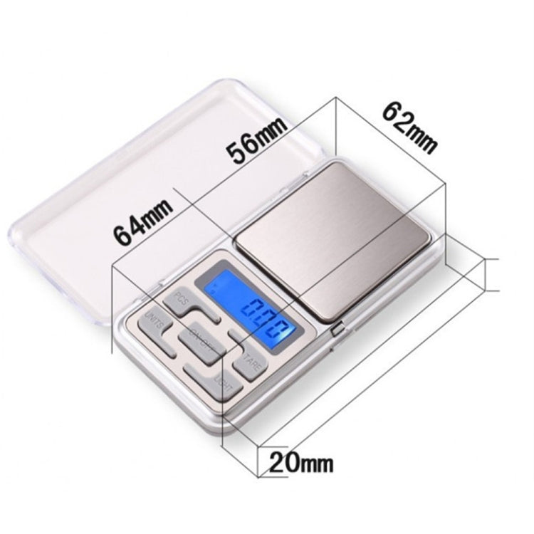 MH-100 500g x 0.1g High Accuracy Digital Electronic Portable Mini Pocket Scale Mobile Phone Weighing Scale Balance Device with 1.6 inch LCD Screen, 500g/0.1g – Durable Build, Easy to Use