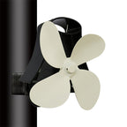 YL-105 4-Blade Aluminum Heat Powered Fireplace Stove Fan, YL-105 (Rose Red), YL-105 (Silver), YL-105(White), YL-105 (Black), YL-105 (Bronze), YL-105 (Grey), YL-105 (Gold)