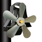 YL-106 5-Blade High Temperature Aluminum Heat Powered Fireplace Stove Fan, YL-106 (White), YL-106 (Black), YL-106 (Bronze), YL-106 (Grey), YL-106 (Gold), YL-106 (Rose Red), YL-106 (Silver)