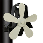 YL-106 5-Blade High Temperature Aluminum Heat Powered Fireplace Stove Fan, YL-106 (White), YL-106 (Black), YL-106 (Bronze), YL-106 (Grey), YL-106 (Gold), YL-106 (Rose Red), YL-106 (Silver)