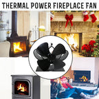 YL201 4-Blade High Temperature Metal Heat Powered Fireplace Stove Fan, YL201 (Black), YL201 (Bronze), YL201 (Grey), YL201 (Gold), YL201 (Rose Red), YL201 (Silver)