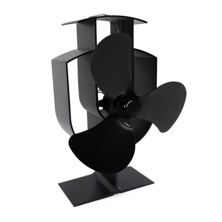 YL401 3-Blade High Temperature Metal Heat Powered Fireplace Stove Fan, YL401 (Silver), YL401 (White), YL401 (Black), YL401 (Bronze), YL401 (Gold) – Durable Build, Easy to Use YL401 (Black) Black