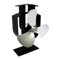 YL401 3-Blade High Temperature Metal Heat Powered Fireplace Stove Fan, YL401 (Silver), YL401 (White), YL401 (Black), YL401 (Bronze), YL401 (Gold) YL401 (Silver) Silver