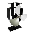 YL401 3-Blade High Temperature Metal Heat Powered Fireplace Stove Fan, YL401 (Silver), YL401 (White), YL401 (Black), YL401 (Bronze), YL401 (Gold) YL401 (Silver) Silver