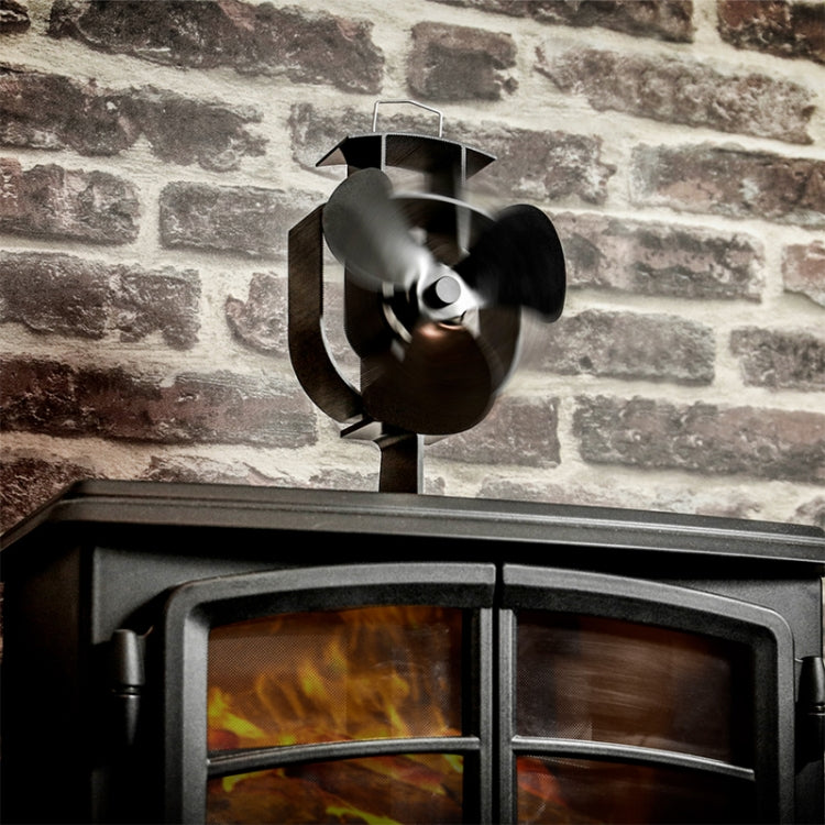 YL401 3-Blade High Temperature Metal Heat Powered Fireplace Stove Fan, YL401 (Silver), YL401 (White), YL401 (Black), YL401 (Bronze), YL401 (Gold)