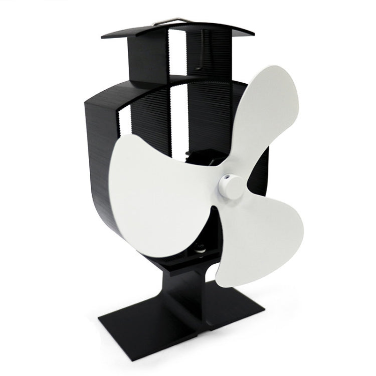 YL401 3-Blade High Temperature Metal Heat Powered Fireplace Stove Fan, YL401 (Silver), YL401 (White), YL401 (Black), YL401 (Bronze), YL401 (Gold) – Durable Build, Easy to Use YL401 (White) White