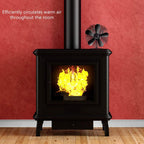 YL602 5-Blade High Temperature Metal Heat Powered Fireplace Stove Fan, YL602 (Rose Red), YL602 (Silver), YL602 (Black), YL602 (Bronze), YL602 (Grey), YL602 (Gold)