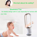 16 inch Household Mute Shaking Head Remote Control Desk Electric Leafless Fan