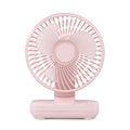 D606 4W USB Rechargeable Portable Four-speed Adjustable Desktop Fan, USB USB Pink