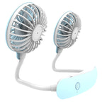 F6 Outdoor Mini Hanging Neck Fan USB Charging Lazy Small Fan – TPU