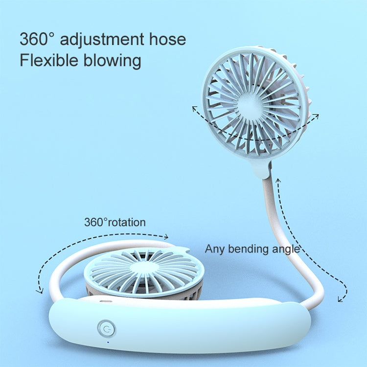 F6 Outdoor Mini Hanging Neck Fan USB Charging Lazy Small Fan – TPU