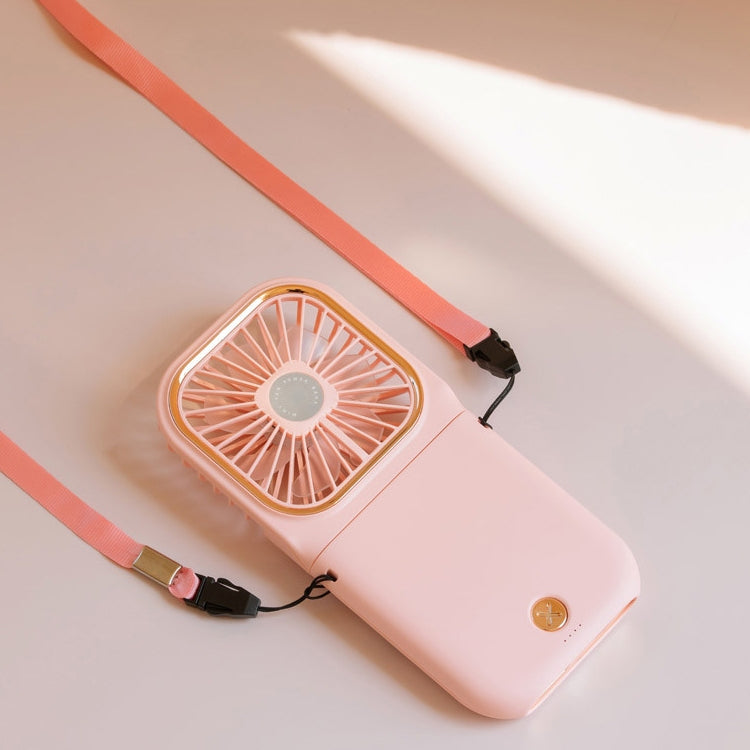 F30 Electroplating Handheld Fan Portable Desktop Folding Mute USB Hanging Neck Fan, Upgraded Version, F30 (Blue), F30 (White), F30 (Pink), F30 (Green)