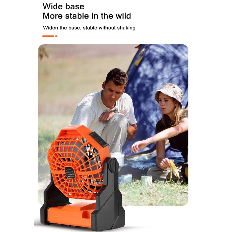 X3 Outdoor Portable Fan USB Charging Air Cooling Fan with LED Night Lamp – TPU