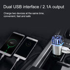 2 in 1 Car Negative-ion Aromatherapy Air Purifier Humidifier + Dual USB Port Car Charger