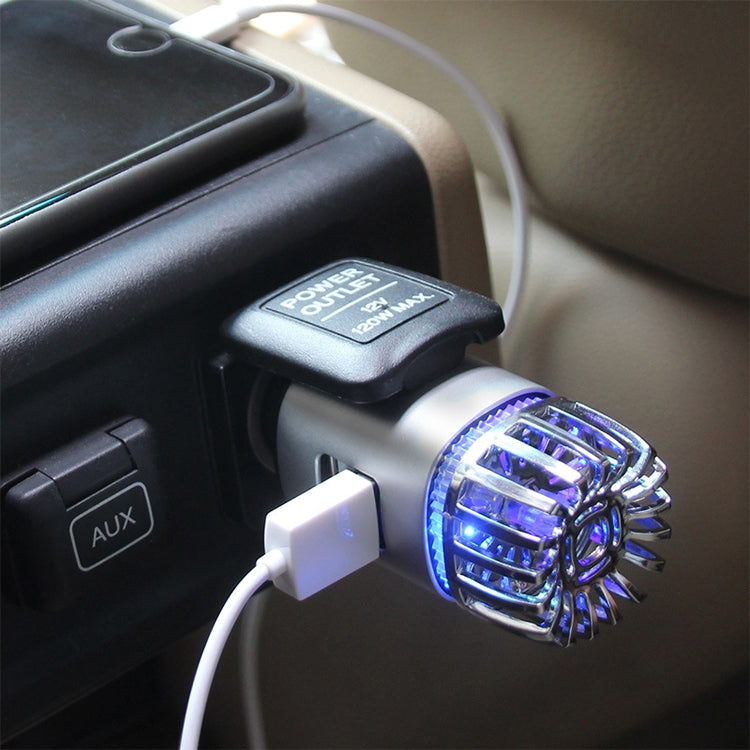 2 in 1 Car Negative-ion Aromatherapy Air Purifier Humidifier + Dual USB Port Car Charger