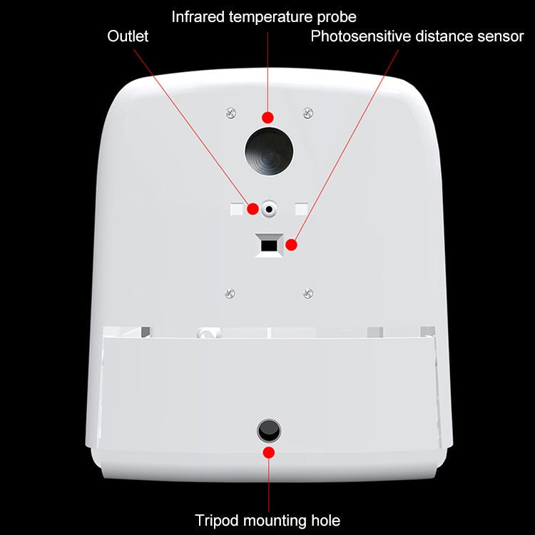 K9 Handsfree Non-contact Body Light-sensitive Distance Sensor Thermometer + 1000ml Automatic Non-contact Liquid Soap Dispenser, K9