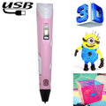 Hand-held 3D Printing Pen, USB Plug, USB Plug USB Plug Pink