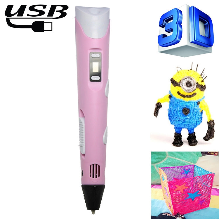 Hand-held 3D Printing Pen, USB Plug, USB Plug USB Plug Pink