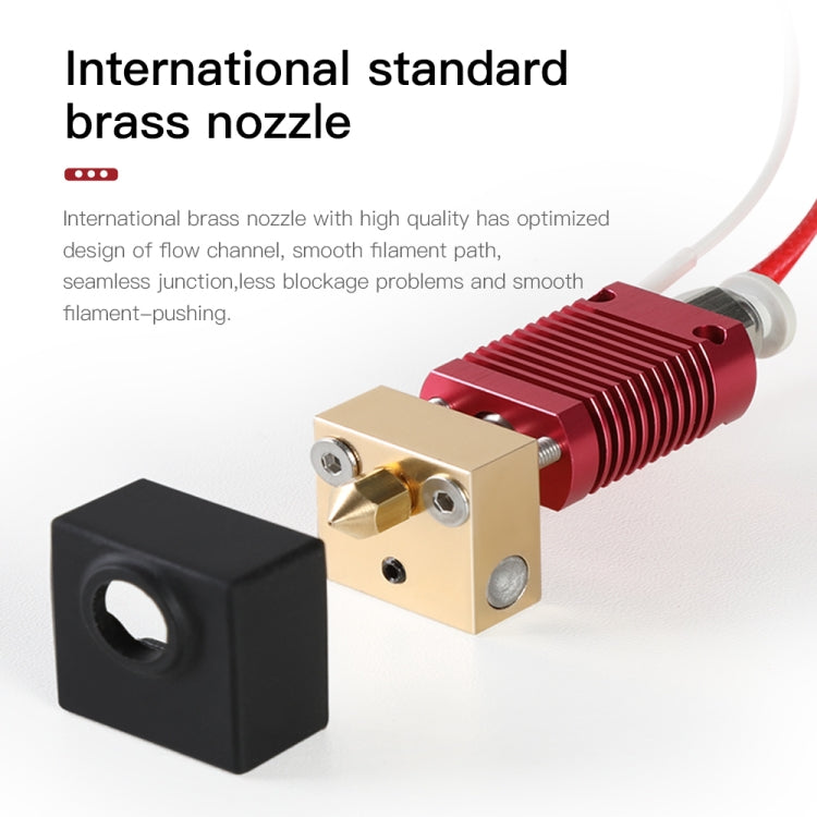 Creality 24V 40W Extruder Nozzle Hot End Kit with Temperature Thermistor & Heating Tube for Ender-3 3D Printer – Durable Build, Easy to Use